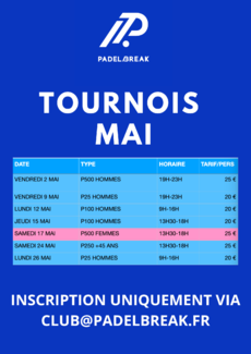 TOURNOIS MAI